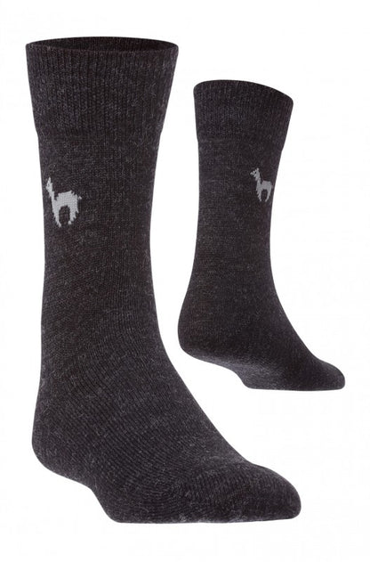 Alpaka Business Socken, dunkelgrau