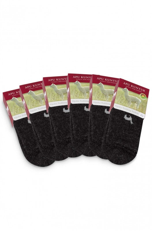 Alpaka Trekking Socken, anthrazit