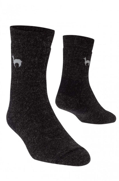 Alpaka Trekking Socken, anthrazit